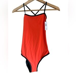 BNWT KT Knix Teen Period Swim Freestyle One-Piece in Sunrise. Size medium.